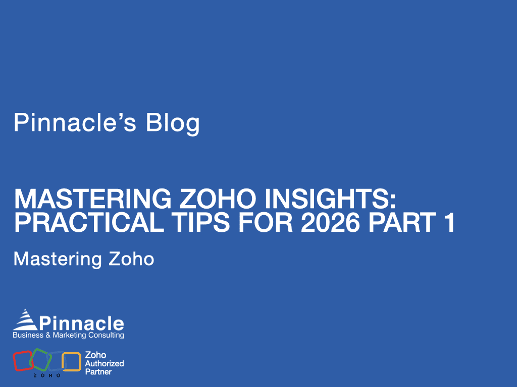 MASTERING ZOHO INSIGHTS: PRACTICAL TIPS FOR 2026 PART 1